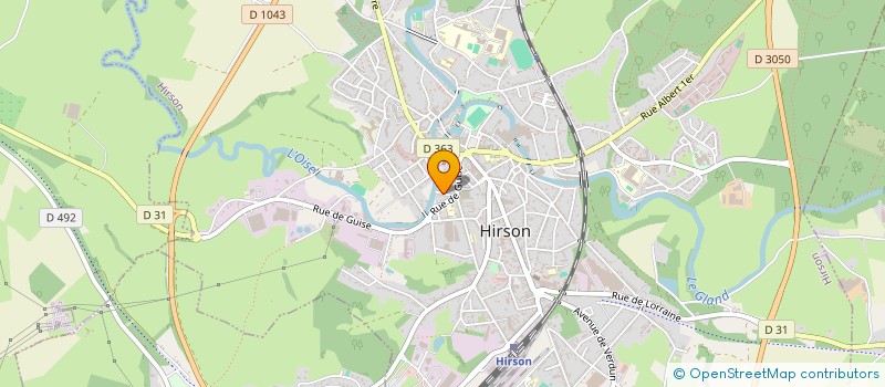 localisation de l'entreprise MONSIEUR CHRISTOPHER JACQUEMIN  HIRSON