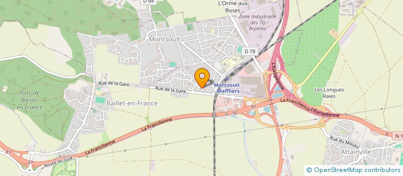 localisation de l'entreprise MONSIEUR CHRISTOPHER JACQUET à BAILLET-EN-FRANCE