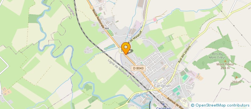 localisation de l'entreprise MONSIEUR CHRISTOPHER JACQUET  CARIGNAN