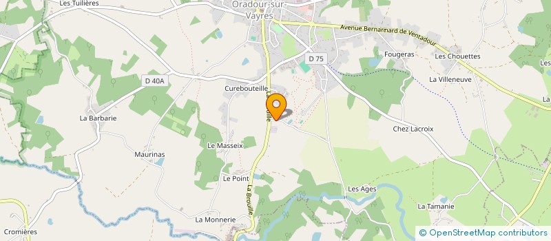 localisation de l'entreprise MONSIEUR CHRISTOPHER JAMES CASTLE à ORADOUR-SUR-VAYRES