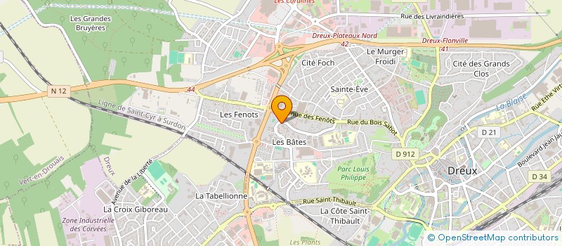 localisation de l'entreprise MONSIEUR CHRISTOPHER JEAN à DREUX