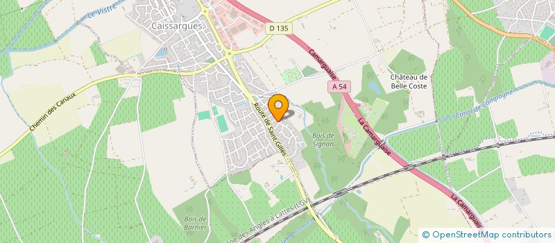 localisation de l'entreprise MONSIEUR CHRISTOPHER KERTZINGER  CAISSARGUES