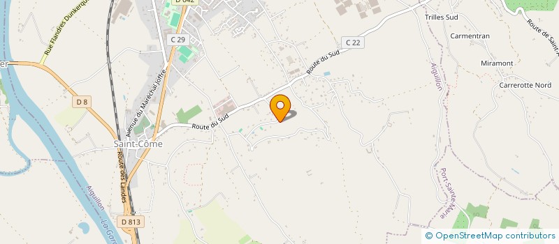 localisation de l'entreprise MONSIEUR CHRISTOPHER KREUTZER  AIGUILLON