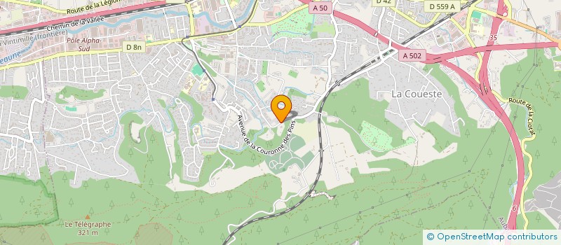 localisation de l'entreprise MONSIEUR CHRISTOPHER LA PERNA  AUBAGNE