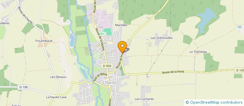 localisation de l'entreprise MONSIEUR CHRISTOPHER LAMARRE  CHARNY OREE DE PUISAYE