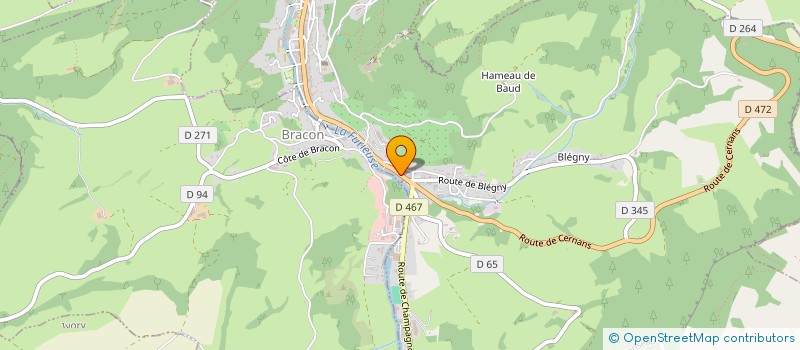 localisation de l'entreprise MONSIEUR CHRISTOPHER LARANGE  ABERGEMENT-LES-THESY