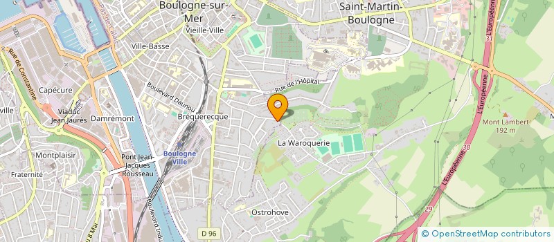 localisation de l'entreprise MONSIEUR CHRISTOPHER LE DERFF  BOULOGNE-SUR-MER