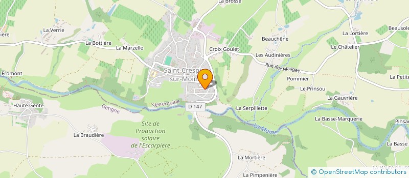 localisation de l'entreprise MONSIEUR CHRISTOPHER LE MANACH à SEVREMOINE