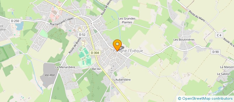 localisation de l'entreprise MONSIEUR CHRISTOPHER LEGEAY  PARIGNE-L'EVEQUE