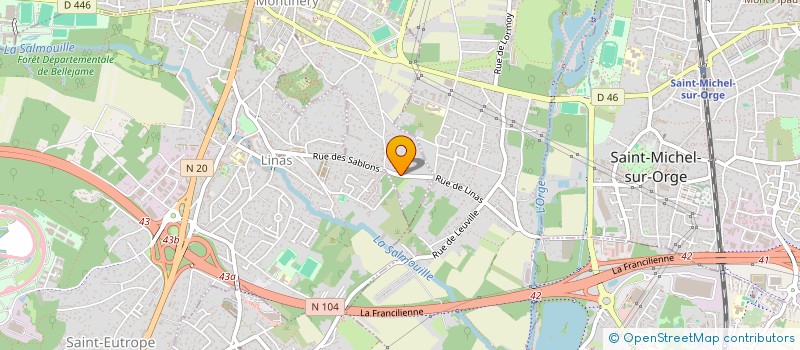 localisation de l'entreprise MONSIEUR CHRISTOPHER LEGUEVEL  MONTLHERY