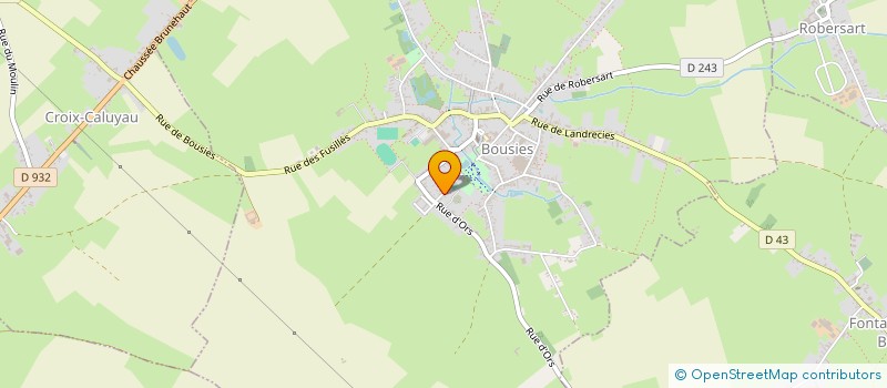 localisation de l'entreprise MONSIEUR CHRISTOPHER LEMAIRE  BOUSIES