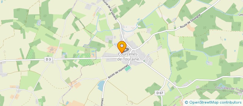 localisation de l'entreprise MONSIEUR CHRISTOPHER LEMOINE  COURCELLES-DE-TOURAINE