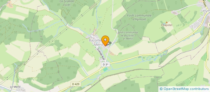 localisation de l'entreprise MONSIEUR CHRISTOPHER LHUILLIER  BAZOILLES-ET-MENIL