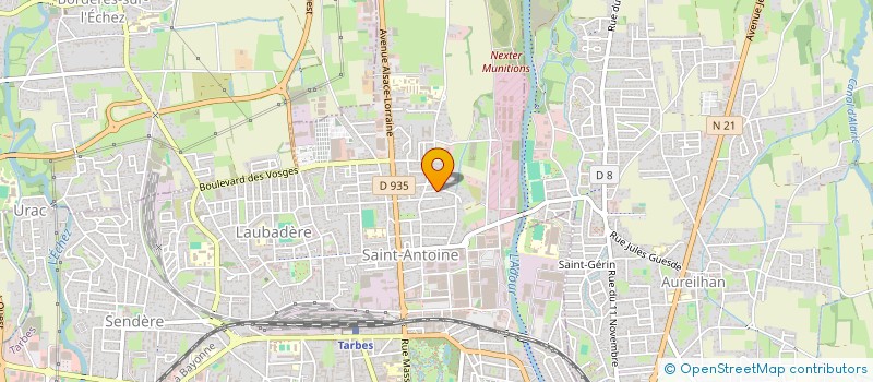 localisation de l'entreprise MONSIEUR CHRISTOPHER LIEGEOIS  TARBES