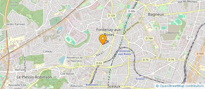 localisation de l'entreprise MONSIEUR CHRISTOPHER LOUISANNEAU à FONTENAY-AUX-ROSES