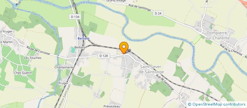 localisation de l'entreprise MONSIEUR CHRISTOPHER LOVELL  SAINT-SEVER-DE-SAINTONGE