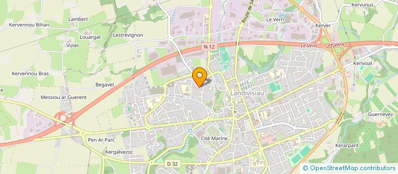 localisation de l'entreprise MONSIEUR CHRISTOPHER LUCAS  LANDIVISIAU