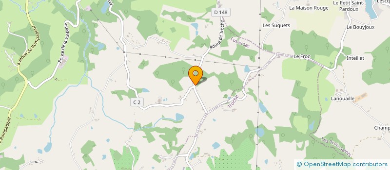 localisation de l'entreprise MONSIEUR CHRISTOPHER LURCOCK  LUBERSAC