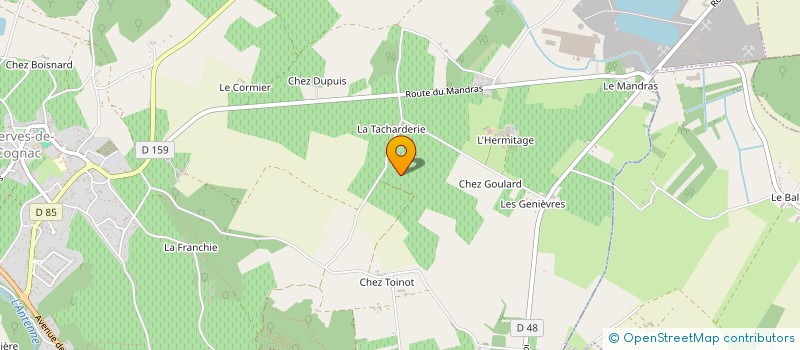 localisation de l'entreprise MONSIEUR CHRISTOPHER MANDIN  VAL-DE-COGNAC