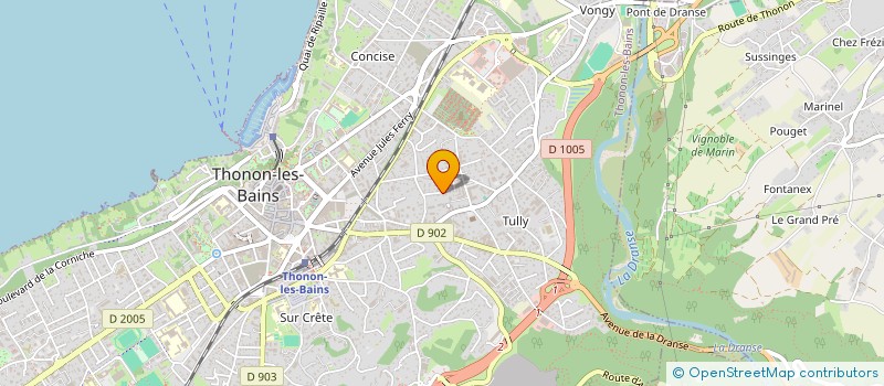 localisation de l'entreprise MONSIEUR CHRISTOPHER MARCHANDISE à THONON-LES-BAINS