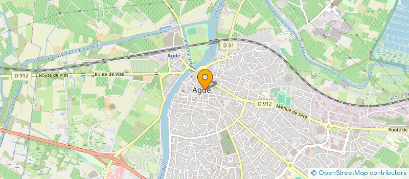 localisation de l'entreprise MONSIEUR CHRISTOPHER MAROTTE  AGDE