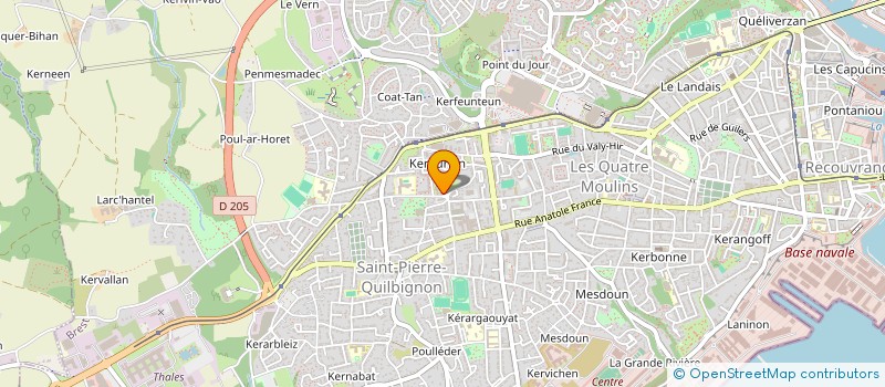localisation de l'entreprise MONSIEUR CHRISTOPHER MARTEL à BREST