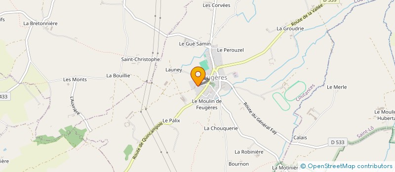 localisation de l'entreprise MONSIEUR CHRISTOPHER MASSELINE  FEUGERES