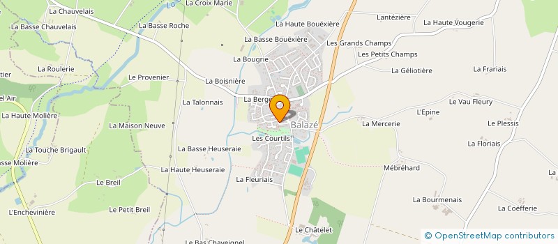 localisation de l'entreprise MONSIEUR CHRISTOPHER MAUDET  BALAZE