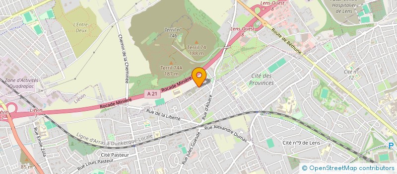 localisation de l'entreprise MONSIEUR CHRISTOPHER MELIN  LIEVIN