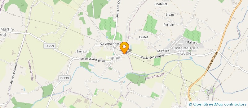 localisation de l'entreprise MONSIEUR CHRISTOPHER MICHAL  LAGUPIE