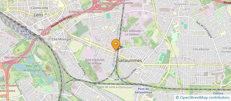 localisation de l'entreprise MONSIEUR CHRISTOPHER MONDY  SALLAUMINES