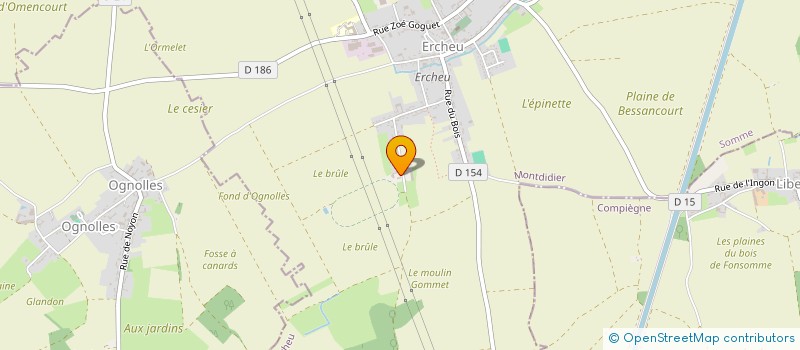 localisation de l'entreprise MONSIEUR CHRISTOPHER NICOLE  ERCHEU