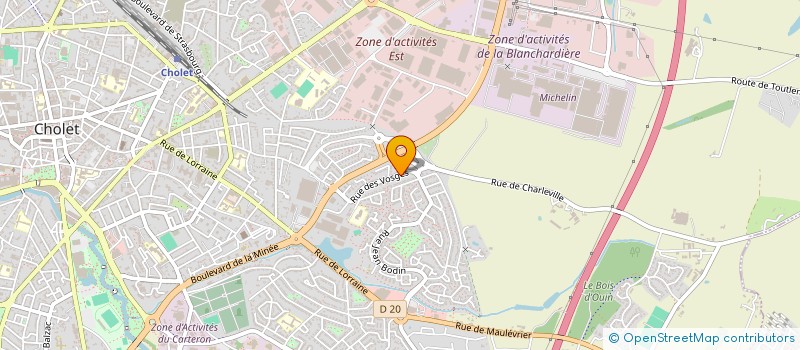 localisation de l'entreprise MONSIEUR CHRISTOPHER NICOLLE à CHOLET