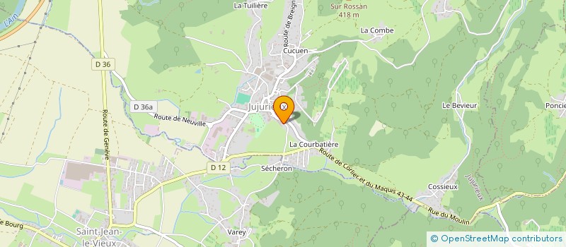 localisation de l'entreprise MONSIEUR CHRISTOPHER PACCO à JUJURIEUX