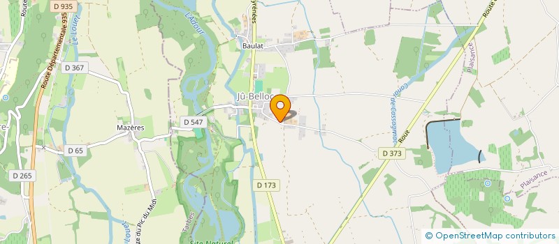 localisation de l'entreprise MONSIEUR CHRISTOPHER PALMER  JU-BELLOC