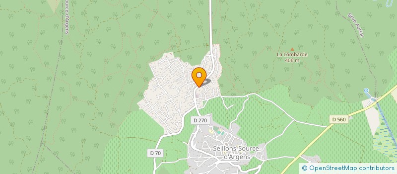 localisation de l'entreprise MONSIEUR CHRISTOPHER PANASCI  SEILLONS-SOURCE-D'ARGENS