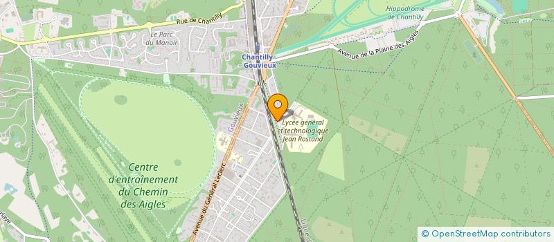 localisation de l'entreprise MONSIEUR CHRISTOPHER PARISSEAUX  CHANTILLY