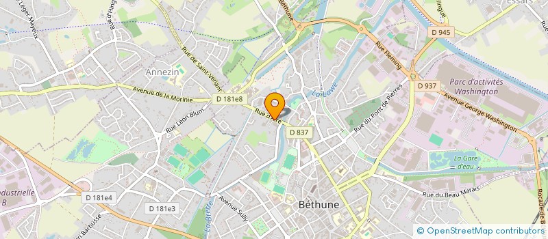 localisation de l'entreprise MONSIEUR CHRISTOPHER PARMENTIER  BETHUNE