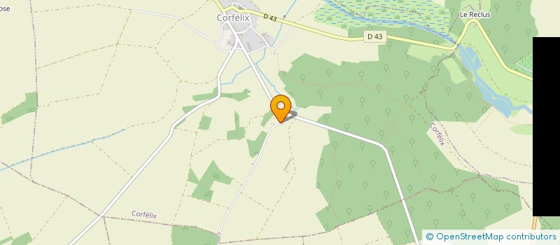 localisation de l'entreprise MONSIEUR CHRISTOPHER PARVY  CORFELIX