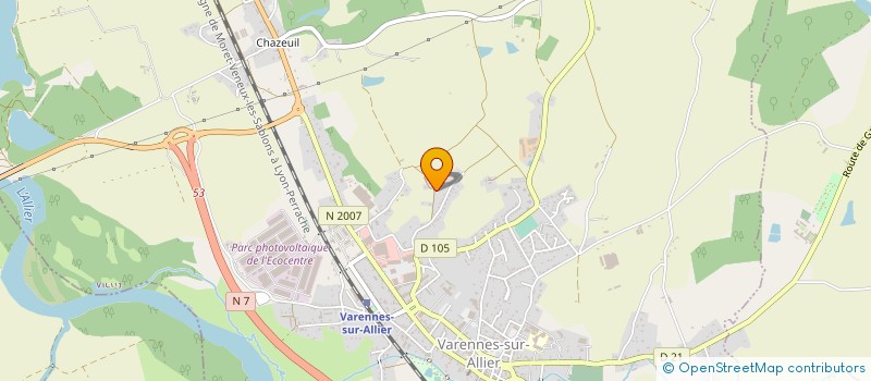 localisation de l'entreprise MONSIEUR CHRISTOPHER PATIENT à VARENNES SUR ALLIER
