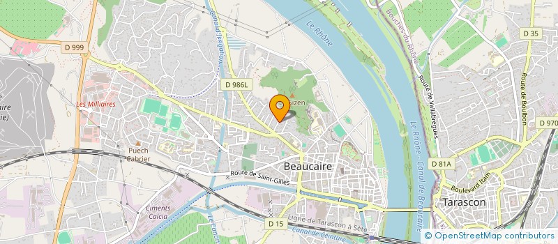localisation de l'entreprise MONSIEUR CHRISTOPHER PEDUZZI  BEAUCAIRE