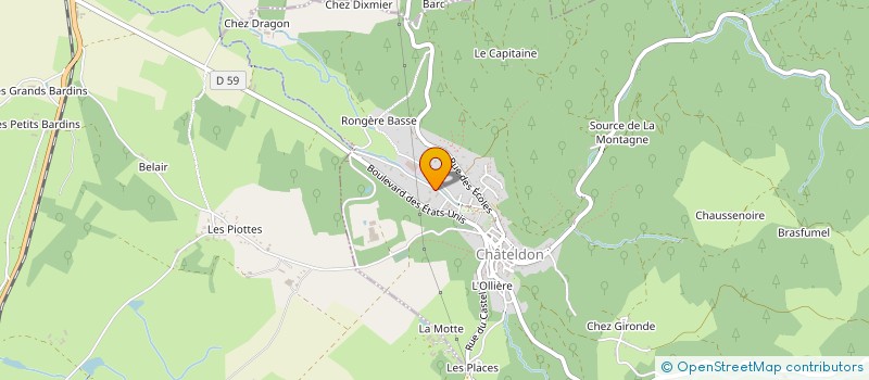 localisation de l'entreprise MONSIEUR CHRISTOPHER PERISSE  LACHAUX