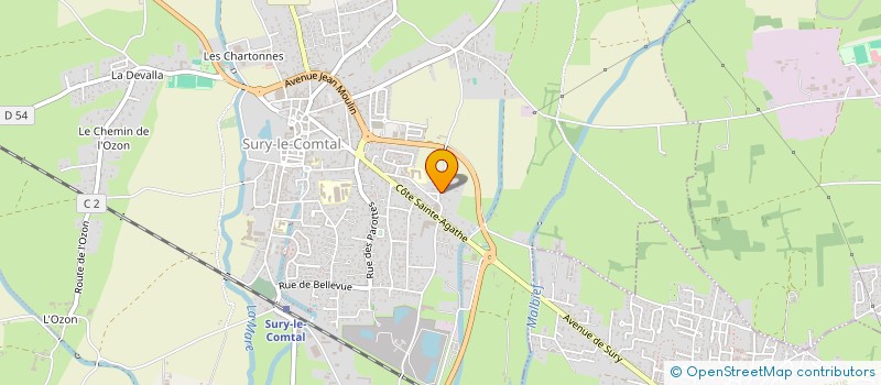 localisation de l'entreprise MONSIEUR CHRISTOPHER PHALIPPON  SURY-LE-COMTAL