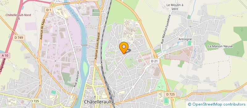 localisation de l'entreprise MONSIEUR CHRISTOPHER PLAULT à CHATELLERAULT