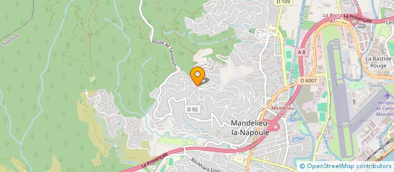 localisation de l'entreprise MONSIEUR CHRISTOPHER POIVRE à MANDELIEU-LA-NAPOULE