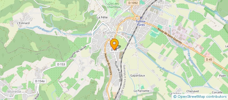 localisation de l'entreprise MONSIEUR CHRISTOPHER POIZAT  TULLINS