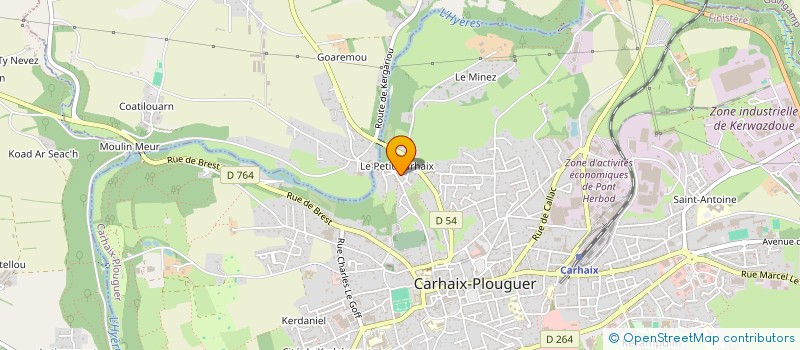 localisation de l'entreprise MONSIEUR CHRISTOPHER POMART à CARHAIX-PLOUGUER