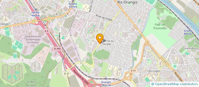 localisation de l'entreprise MONSIEUR CHRISTOPHER POMPIERE à RIS-ORANGIS
