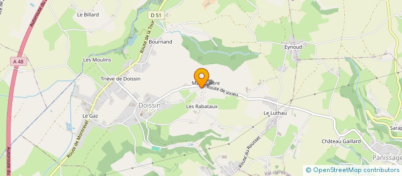 localisation de l'entreprise MONSIEUR CHRISTOPHER REBEYROTTE  DOISSIN