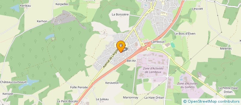 localisation de l'entreprise MONSIEUR CHRISTOPHER RICHARD  ELVEN